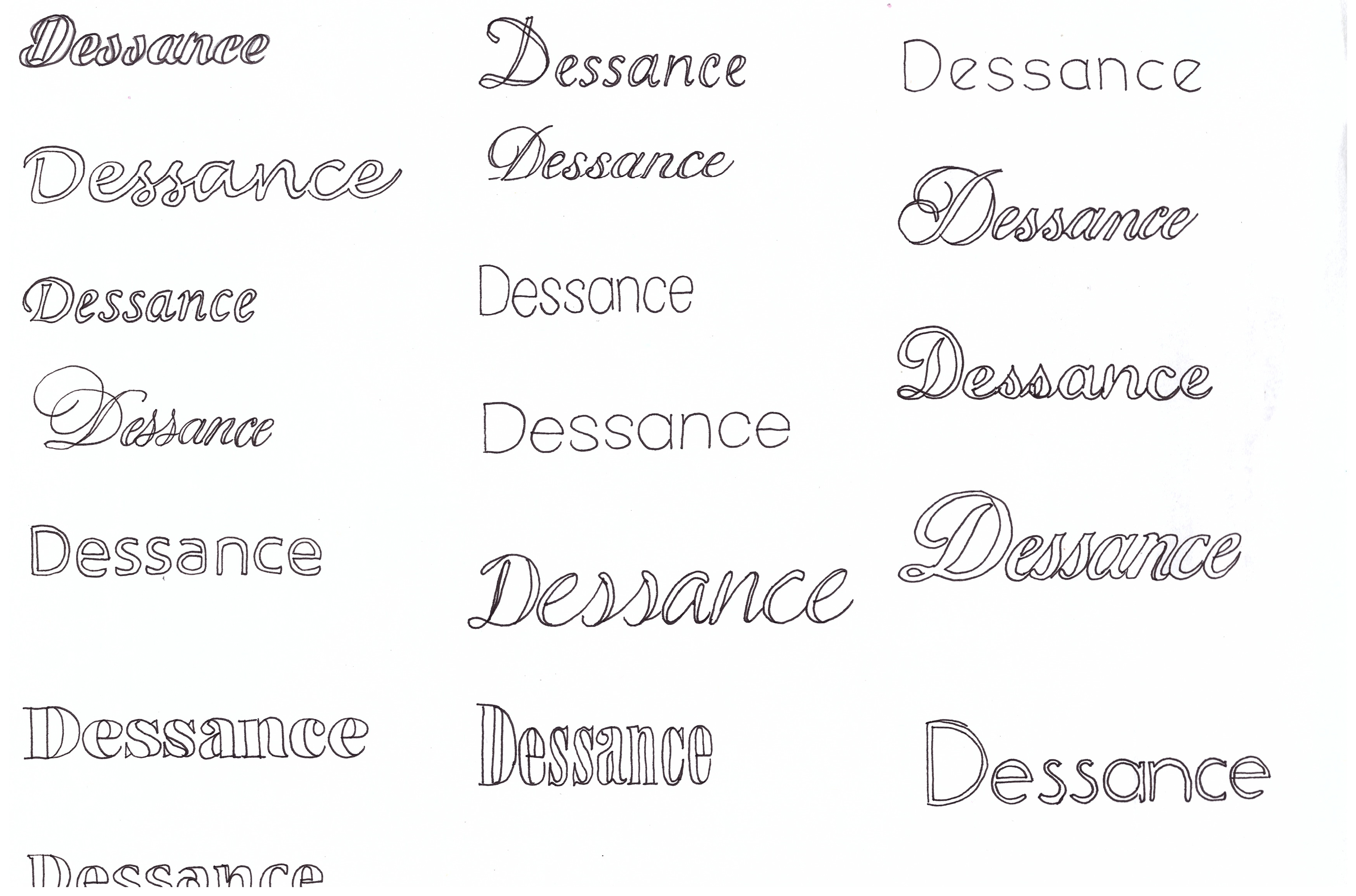 Dessance typo